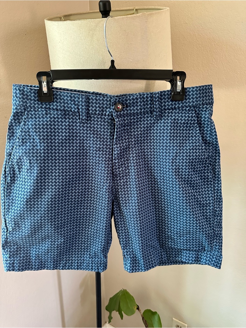 Tommy Hilfiger navy geometric print shorts
